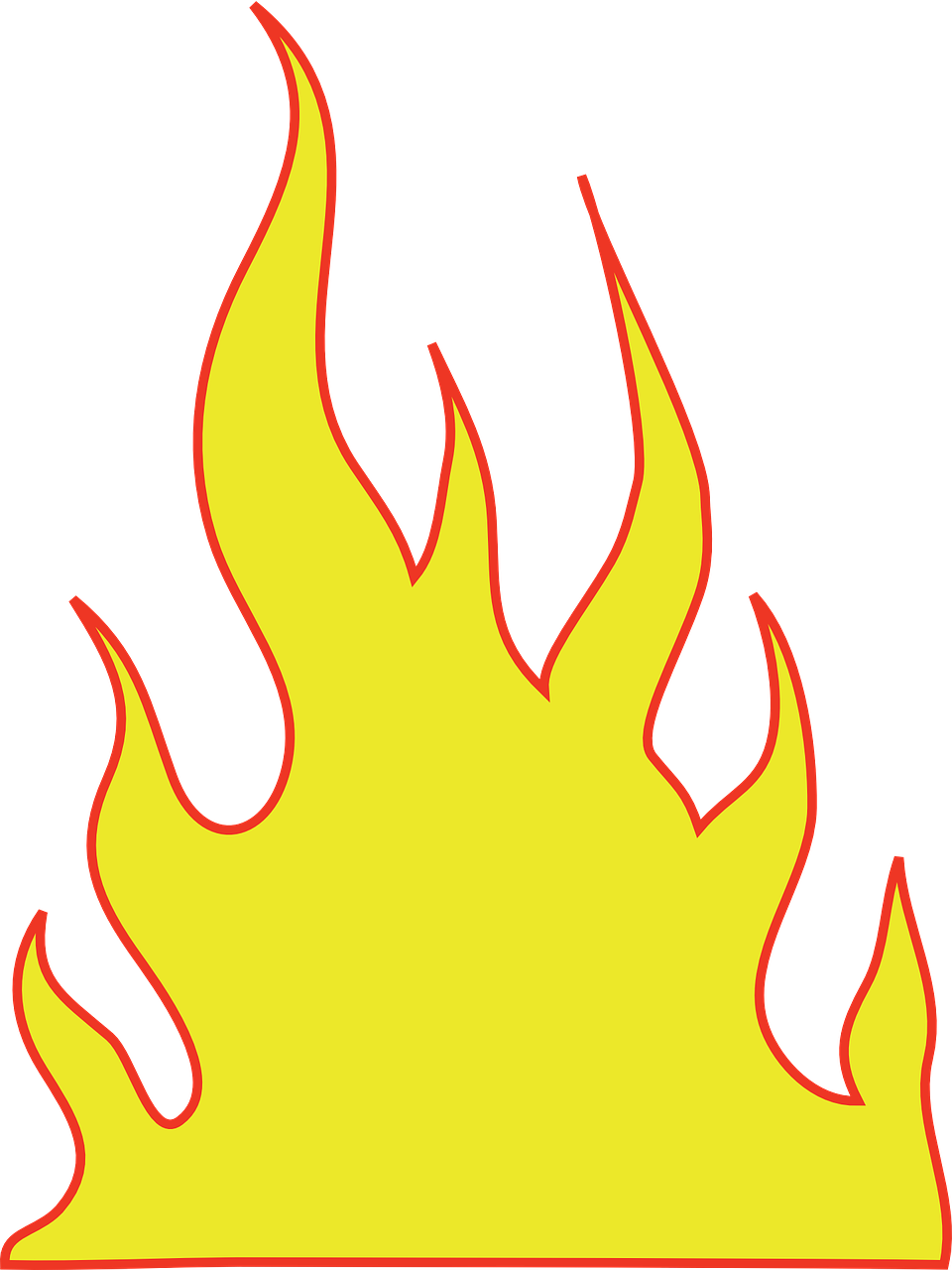 flame stencil image